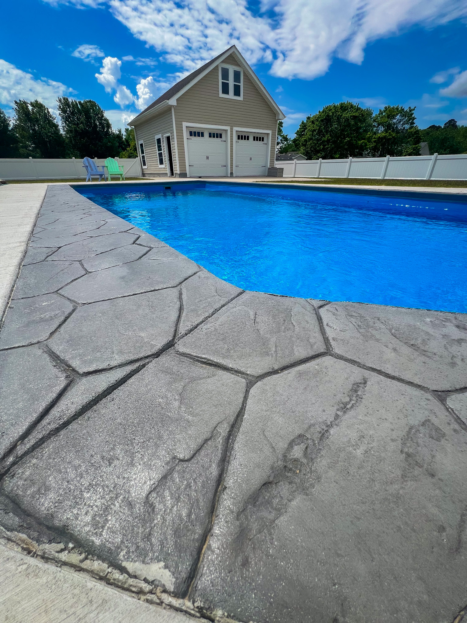 Fiberglass Pool Installation & Landscaping In Moyock, North Carolina